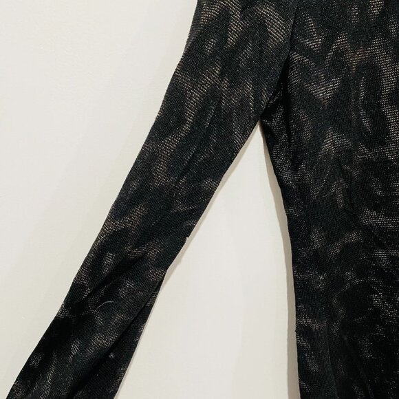 Escada Women's Black Animal Print Cardigan Size L - Picture 8 of 8